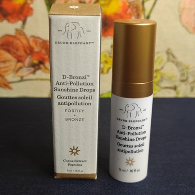 Drunk Elephant D-Bronzi 5ml Anti-Pollution Sunshine Drops Travel 0.16 Oz New Box