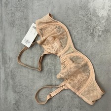 Chantelle Lace Bra Nude Beige Size 38B New With Tags