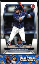 Jonathan Aranda 2023 Bowman #28 Tampa Bay Rays Rookie RC