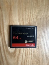 SanDisk CompactFlash CF Extreme PRO 64GB Memory Card (160MB/s) Compact Flash
