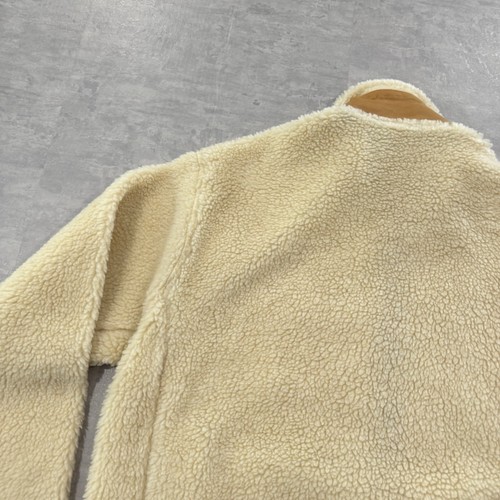 Orvis Jacket Mens XL Sherpa Deep Pile Leather Trim Cream Oatmeal Full Zip Beige - Picture 17 of 24