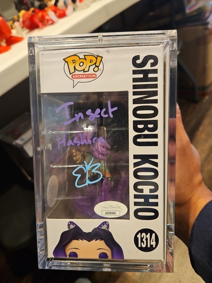 Funko Pop! Shinobu Kocho Demon Slayer Erika Harlacher Quote Jsa COA ...
