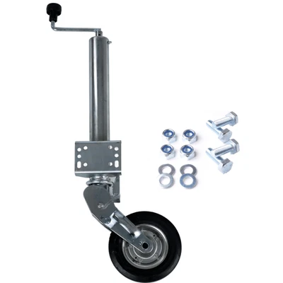 ASI NORMTEILE GMBH Automatik Stützrad 400 kg für Anhänger klappbar 60mm Rohr + Befestigungsmaterial