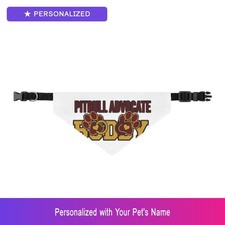 Custom Pitbull Pit Bull Puppy New Dog Bandana Personalized Pet Name Easter Gift