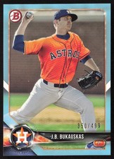 2018 Bowman - Prospects Sky Blue #/499 J.B. Bukauskas #BP125 Houston Astros