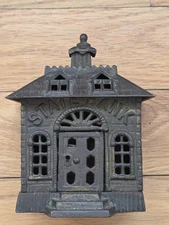 Kenton Mfg Co 6 inch Antique Cast Iron Still State Coin Bank ca 1900 EXCELLENT