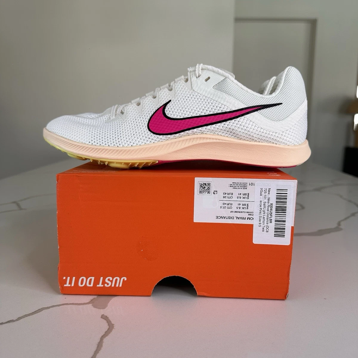 Size‎ 8.5 - Nike Zoom Rival Sail Light Lemon Twist Fierce Pink Nike Zoom Rival Sail Light Lemon Twist Fierce Pink for Sale  main image 3