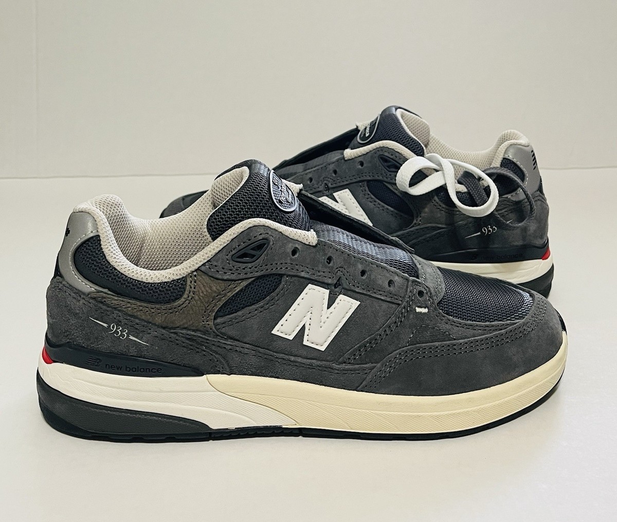 Andrew Reynolds × New Balance Numeric 933 Dark Grey White Sz 7 New