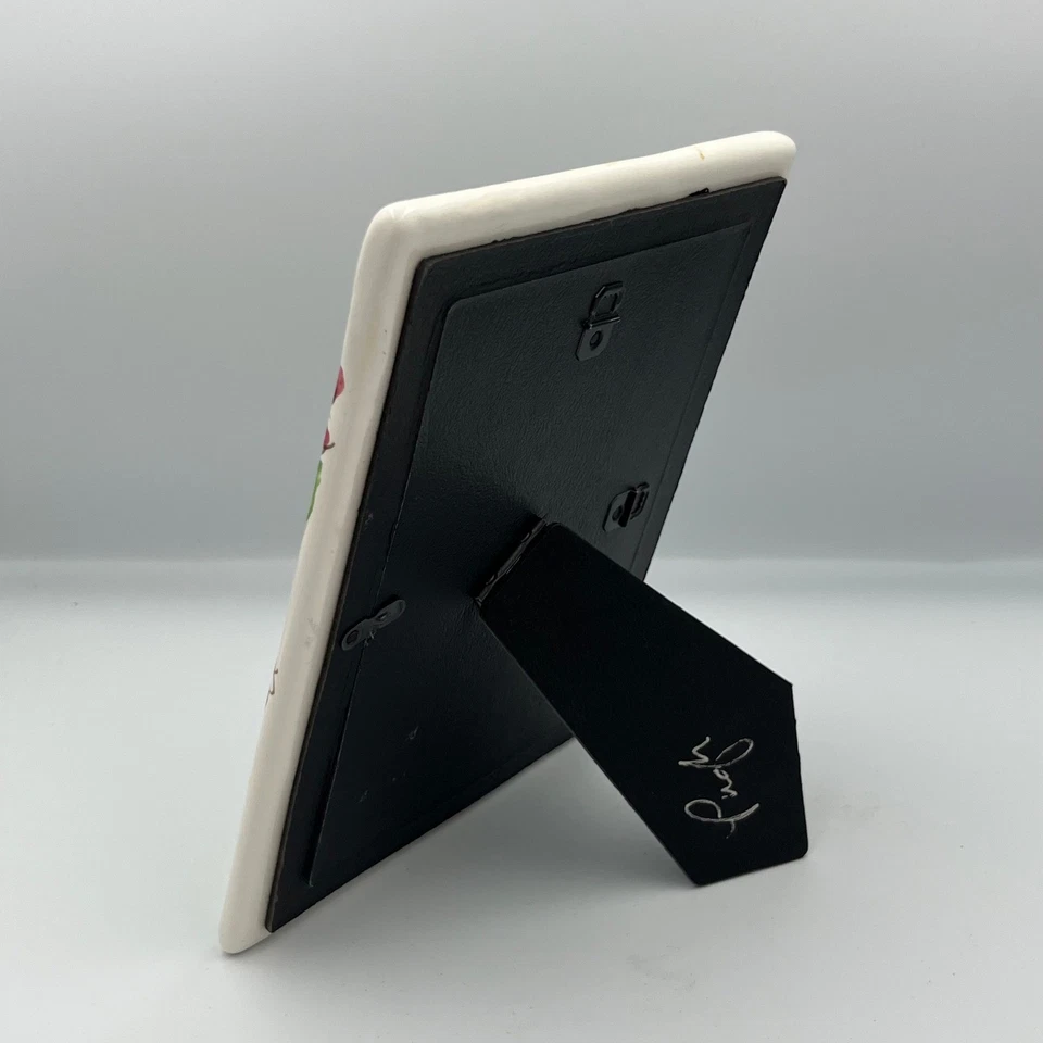 手绘陶瓷相框花卉蜜蜂设计桌面显示器 — 第 3/4 张图片