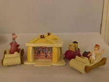 The Flintstones Happy Meal Toys x 4 Vintage McDonalds 1993