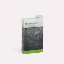 Voesh Pedi In A Box Deluxe 4 Step Pedicure Charcoal Power Detox Pack Of 12 