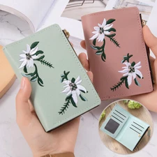 Small Wallets for Women Slim Wallet Coin Purse Credit Card Holder RFID Wallet US