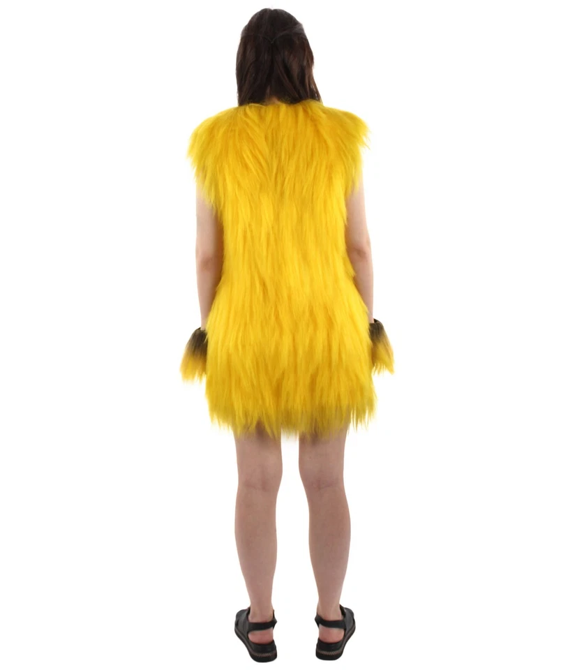 Взрослый женский волосатый унисекс костюм обезьяны военного лидера сопротивления желтый HC-1603 - Изображение 4 из 4