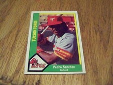 PEDRO SANCHEZ 1990 CMC PRE ROOKIE MINOR LEAGUE BASEBALL CARD#624 TUCSON TOROS