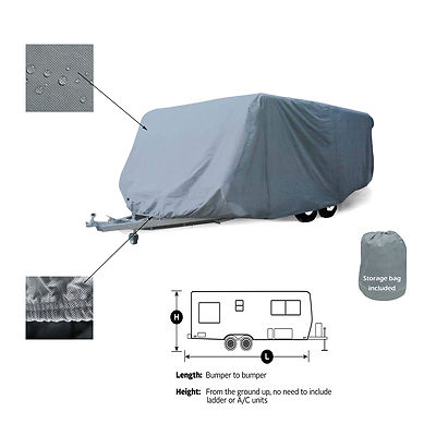 LivinLite Camplite 11FDK Camper Trailer Travel Cover Heavy Duty Waterproof UV