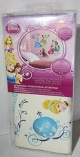 Disney Princess 37 Self Adhesive Peel  Stick Wall Decals ROYAL DEBUT Glitter