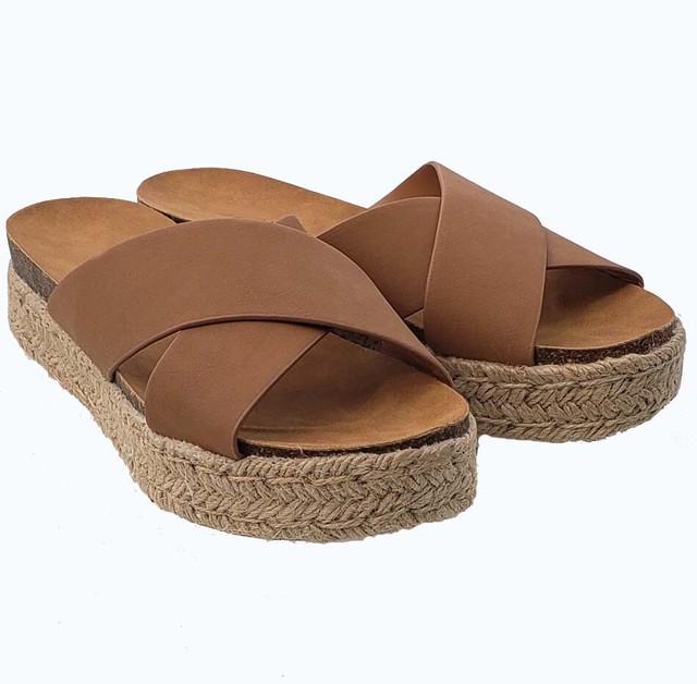 Straw Slides Sandal High Flatform | eBay