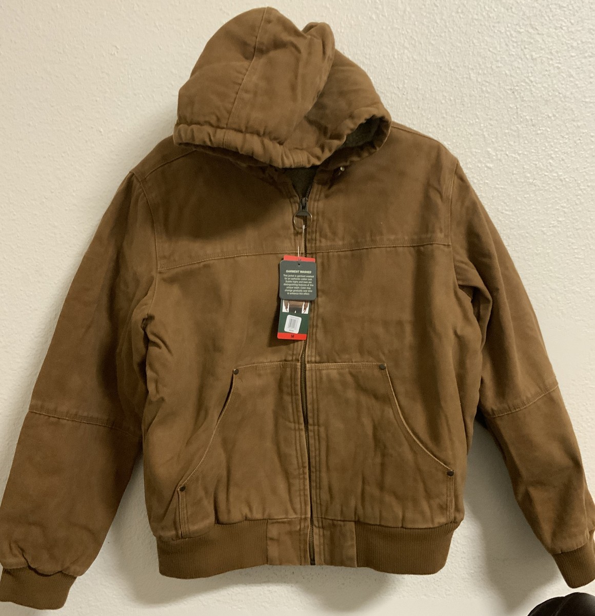 ⚡️G.H. Bass & Co Men's Sherpa Lined Canvas Bomber Full Zip ⚡️G.H. Bass & Co Men's Sherpa Lined Canvas Bomber Full Zip