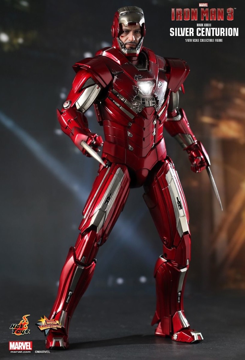 アメコミ threeA Iron Man Silver Centurion Threezero Three A Iron Man Silver Centurion - 603259048092