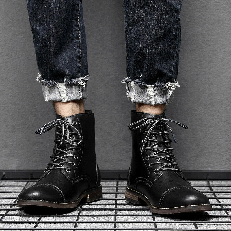 Pointed toe combat clearance boots