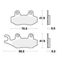 TRW SV BremsbeläGe Passend Vorn FüR Kawasaki KX 500 E Bj. 1989-1993