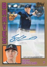 2019 Topps 2 SEAN NEWCOMB 1984 Topps Auto AUTOGRAPH GOLD  10/50 -BRAVES- #84A-SN
