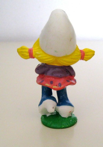 PUFFI VINTAGE 1983- PUFFETTA SCOLARA -SCHTROUMPFS PEYO SCHLEICH GERMANY - Picture 2 of 3