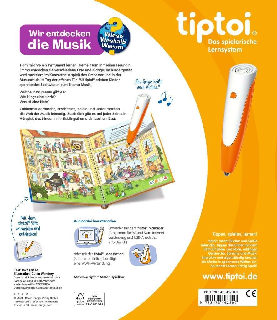 Thumbnail - Ravensburger 49280 Tiptoi® Wieso? Weshalb? Warum? Wir Entdecken Die