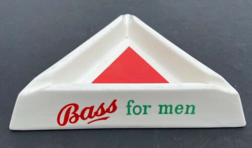 Bass For Men Red Triangle Ashtray Vintage Politically Incorrect ! - Picture 1 of 7