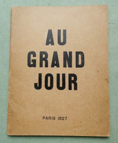 Surrealism, 1927:  Breton, Aragon, Eluard: AU GRAND JOUR;  revolutionary letters - 第 1/10 張圖片