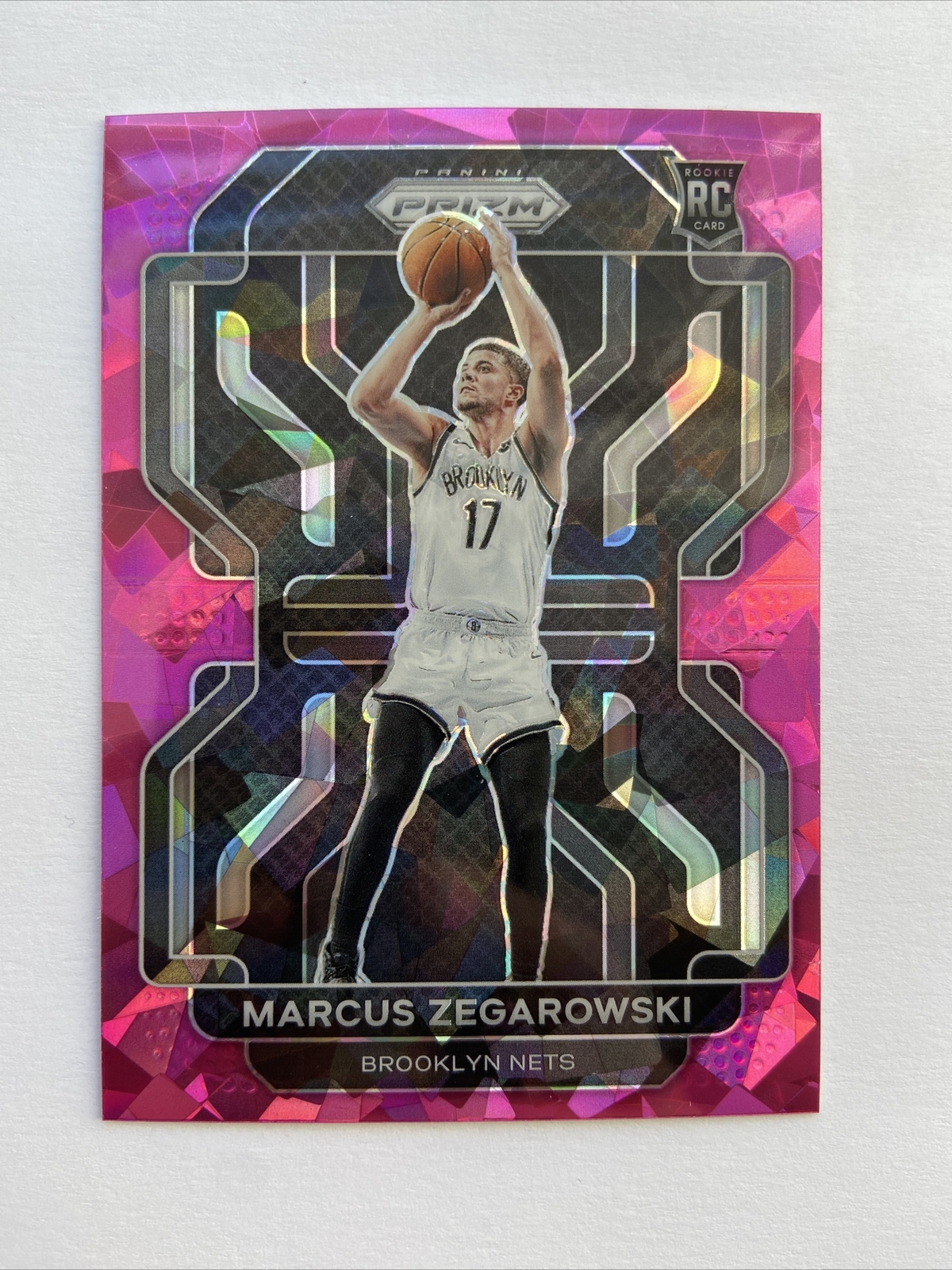 2021-22 Prizm Marcus Zegarowski Pink Ice Prizm #300 Brooklyn Nets Exclusive