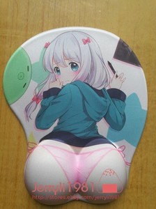 26cm Ã¨ã­ãã³ã¬åç Izumi Sagiri Anime Mousepad 3d Big Hip Silicone Soft Mat Wrist Rest Ebay