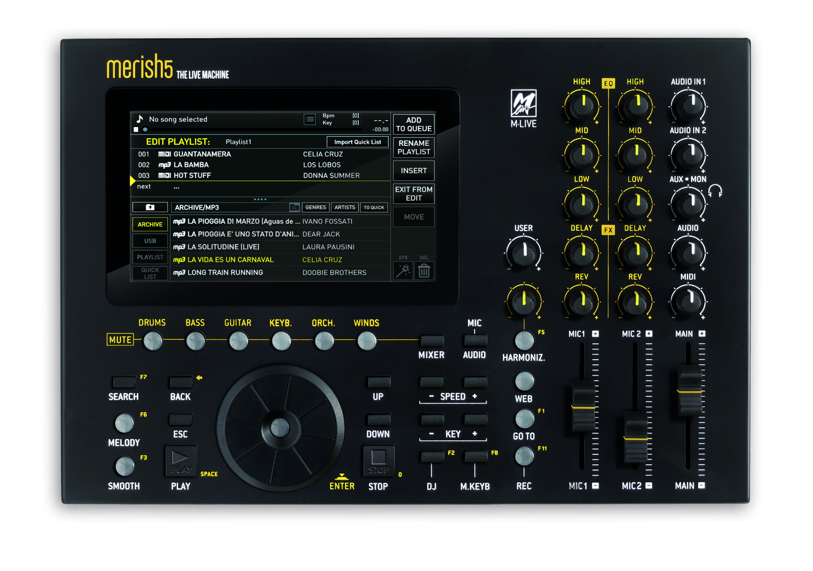 M-Live Merish 5+ Плюс комплект подключаемых модулей для автономного аудио- и видеоплеера MIDI объемом 512 ГБ