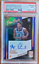 2020-21 Donruss Elite Pen Pals Blue #PPAED /35 - Anthony Edwards (Rc, Au)
