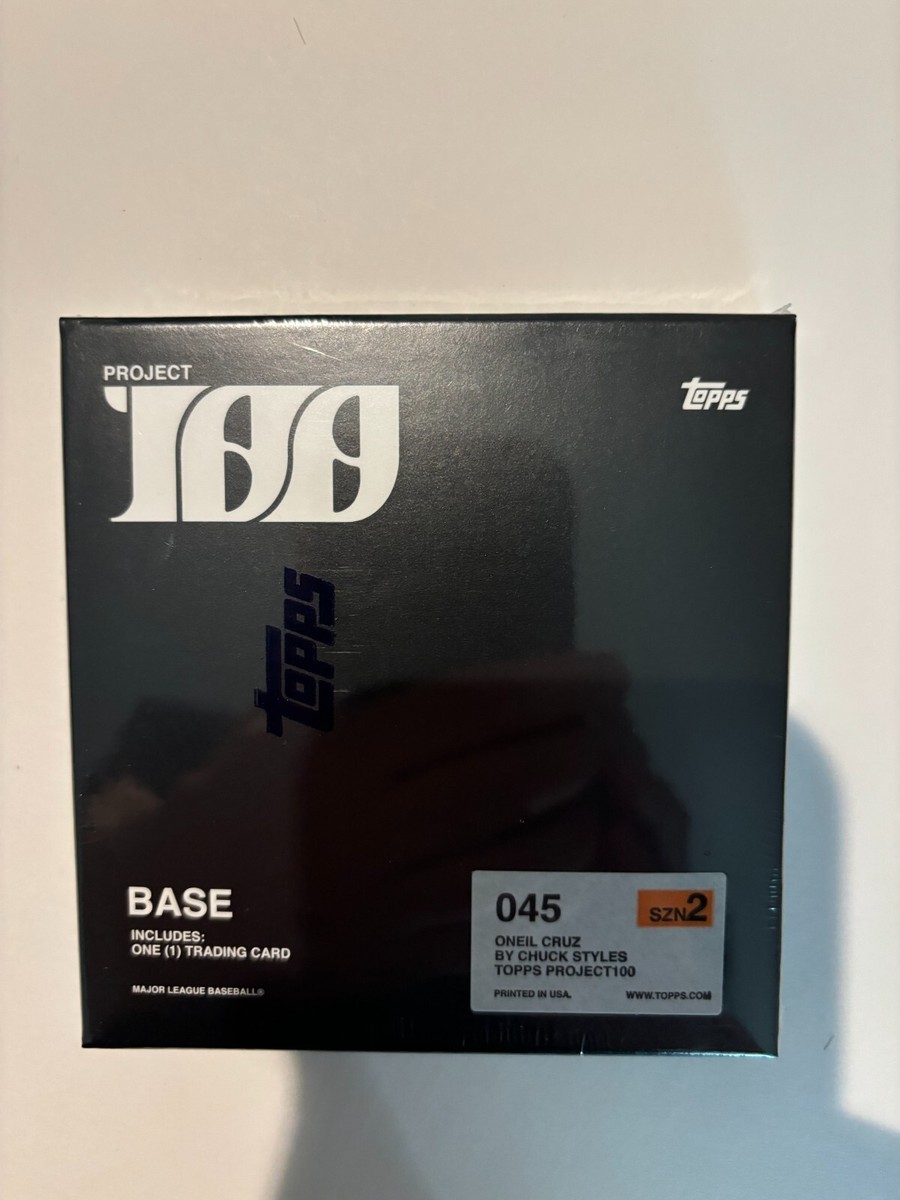 Sealed 2022 Oneil Cruz Topps Project 100 Card #45 Chuck Styles RC