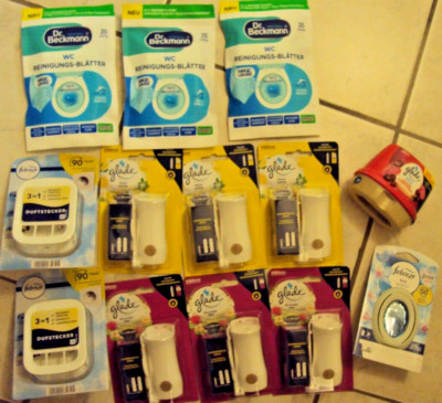 13 tlg SET Glade touch & fresh Febreze Duftstecker Lufterfrischer Dr. Beckmann  