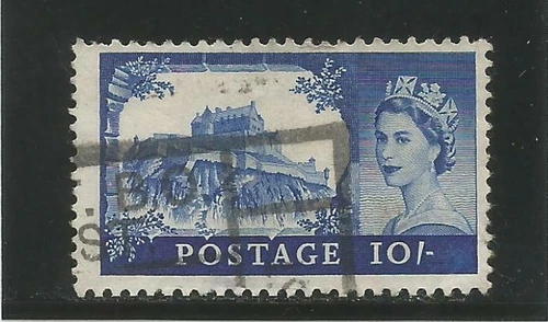 GREAT BRITAIN n° 353 used watermark crown value 8 €