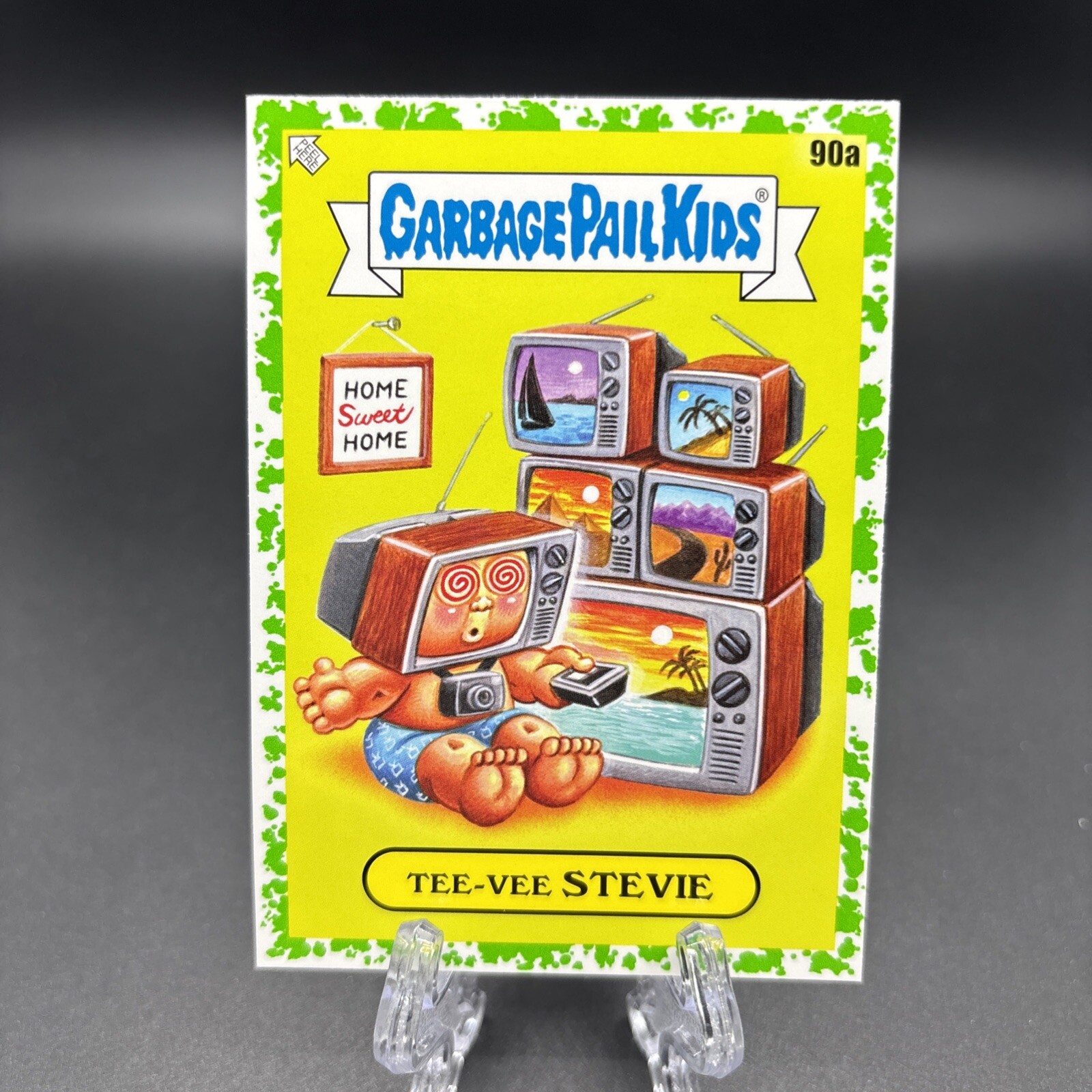 2023 Topps Garbage Pail Kids Green Booger Tee-Vee Stevie R39605