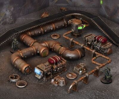 Terrain Crate Industrial Accessories ManticGames Tabletop Gelände Sci-Fi Terrain
