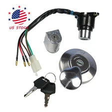 For Honda Rebel 250 CMX250 CA250 Ignition Switch Gas Cap Steering Lock Keys Set