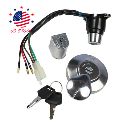 For Honda Rebel 250 CMX250 CA250 Ignition Switch Gas Cap Steering Lock Keys Set