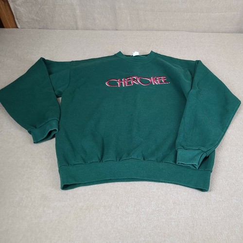 Vtg 90s Cherokee Embroidered Spell Out 