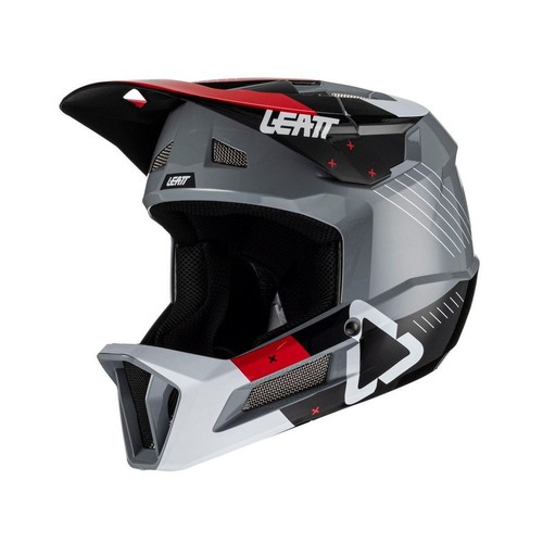 casco integrale mtb gravity 2.0 grigio LEATT bici