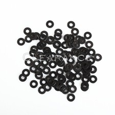 NEW BLACK FLAT WASHER 3/16 100 PCS Flat Washer Free Shipping