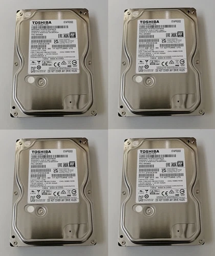 4 PEZZI - TOSHIBA SH20K17918 DT01ACA100 - HARD DISK 3,5 1TB SATA3 7200RPM