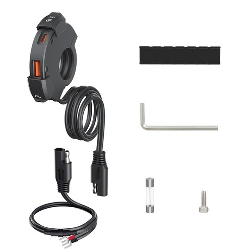Chargeur Rapide USB Étanche Moto - Prise 12V avec Port Type C pour Téléphone Por - Photo 5 sur 5