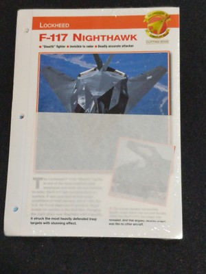 Lockheed F-117 Nighthawk Number 5 Group 6 Aircraft of the World Fact Sheet New