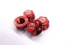 Cobra Racing 17mm Hex Wheel Nut Set – Red Aluminum