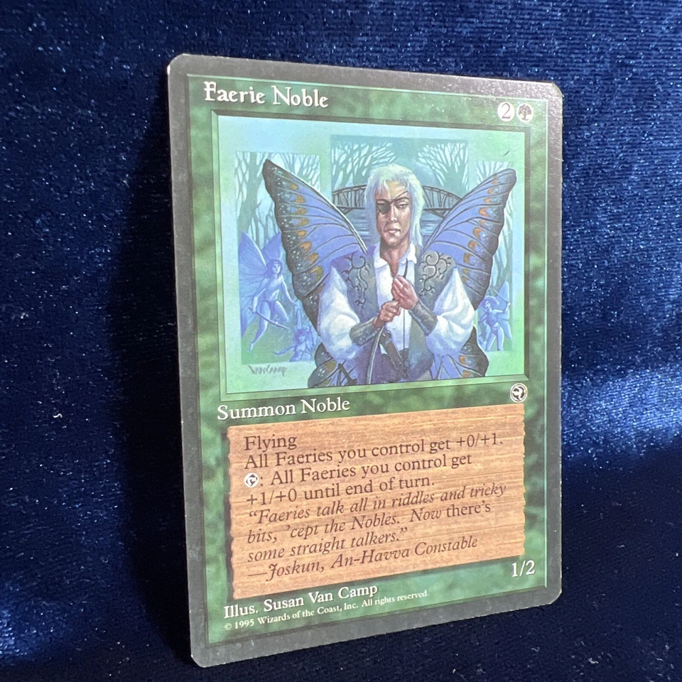 Faerie Noble 1995 Rare Homelands Magic The Gathering Card RESERVED LIST - Image 2 of 4
