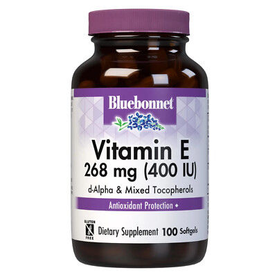 Bluebonnet Vitamin E 268 mg 400 IU Mixed 100 Softgels